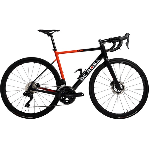 DE ROSA ( デローザ ) ロードバイク 838 DISK ( 838 ディスク ) 105 Di2 12S ブラック レッド グロッシー 46SL (適応身長目安160cm前後)