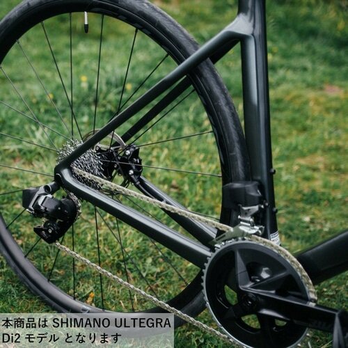 コルナゴのロードバイクのリアドライブトレイン部分をクローズアップしたもので、SHIMANO ULTEGRA Di2コンポーネントが搭載されています。