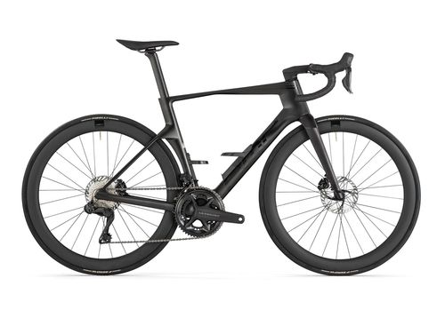 BMC Teammachine Rのエアロロードバイク。フルインテグレーテッドコックピットと完全内装ケーブル設計を採用し、空力性能を最適化。剛性強化フレームとディスクブレーキで加速性能と制動力を向上。